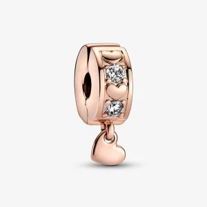 (bilde for) Pandora Evighetshjerter Funklende Hengende Klemmecharm - 782253C01
