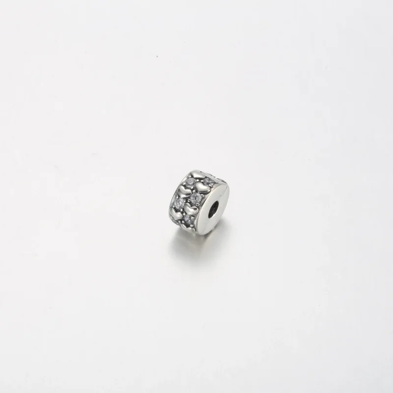 (bilde for) Pandora Evighetshjerter Funklende Klemmecharm - 792235C01 - Vis 2