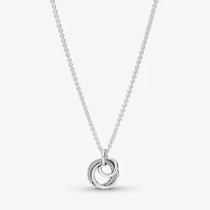 (bilde for) Pandora Familie For Alltid Omkranset Anheng Halskjede - 391455C01