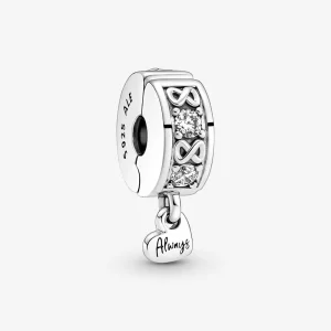 (bilde for) Pandora Familie For Alltid Pavé Klemme Charm - 791151C01