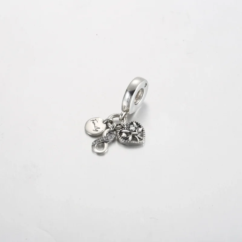 (bilde for) Pandora Familie for Alltid Trippel Hengende Charm - 792201C01 - Vis 2