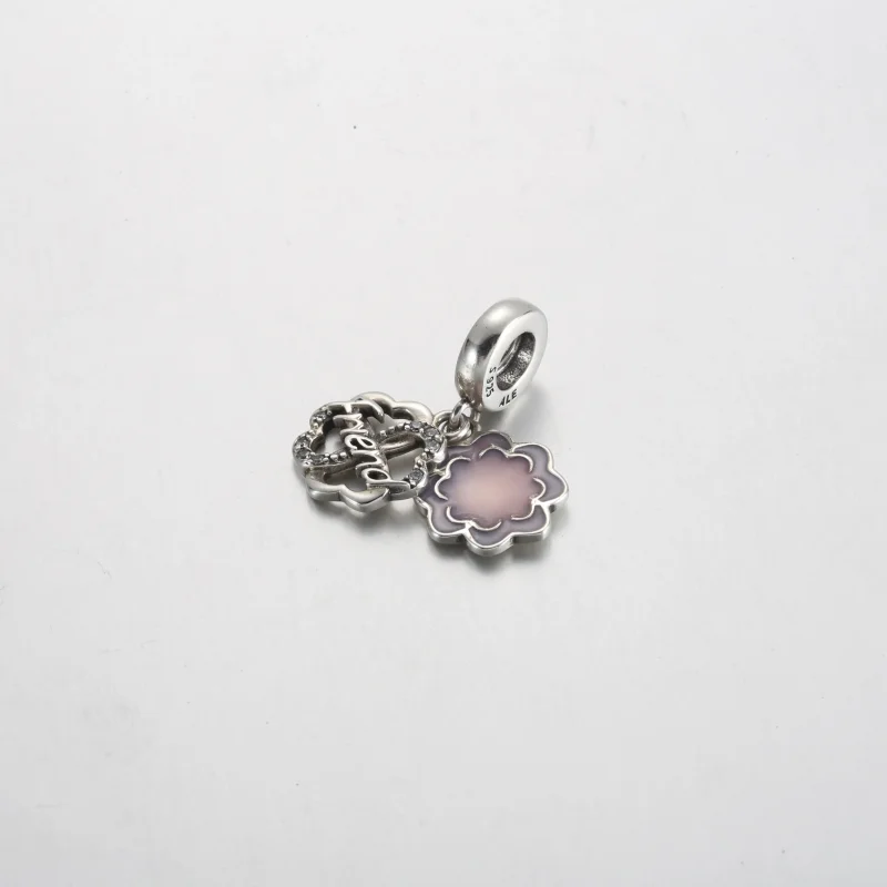 (bilde for) Pandora Firkløver Vennskap Dobbel Hengende Charm - 792245C01 - Vis 2