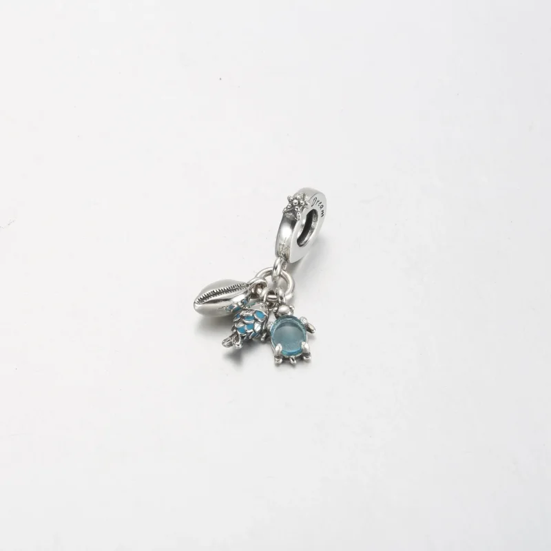 (bilde for) Pandora Fisk, Havskilpadde og Konch Trippel Hengende Charm - 791697C01 - Vis 2