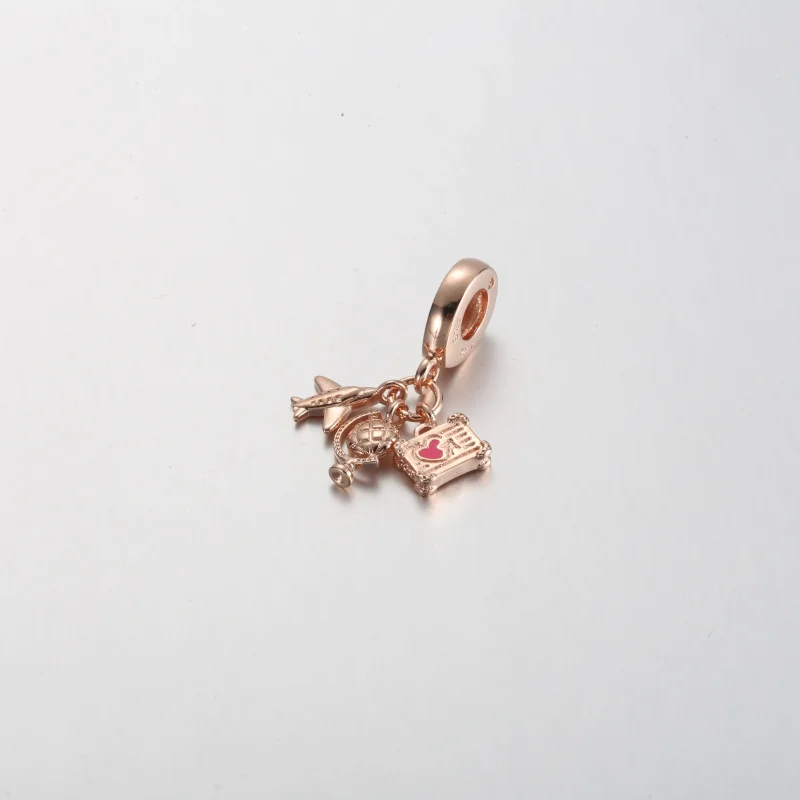 (bilde for) Pandora Fly, Jordklode og Koffert Hengende Charm - 789435C01 - Vis 2