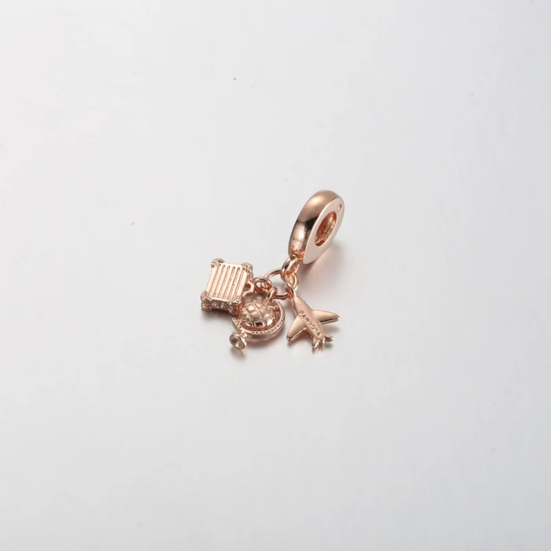 (bilde for) Pandora Fly, Jordklode og Koffert Hengende Charm - 789435C01 - Vis 3