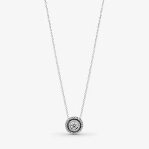 (bilde for) Pandora Funklende Dobbel Ring Collier Halskjede - 399414C01-45
