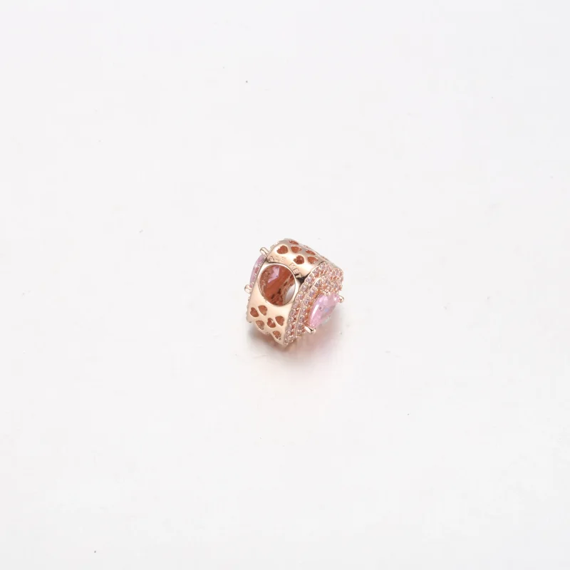 (bilde for) Pandora Funklende Flatt Hjerte Charm - 789218C01 - Vis 4