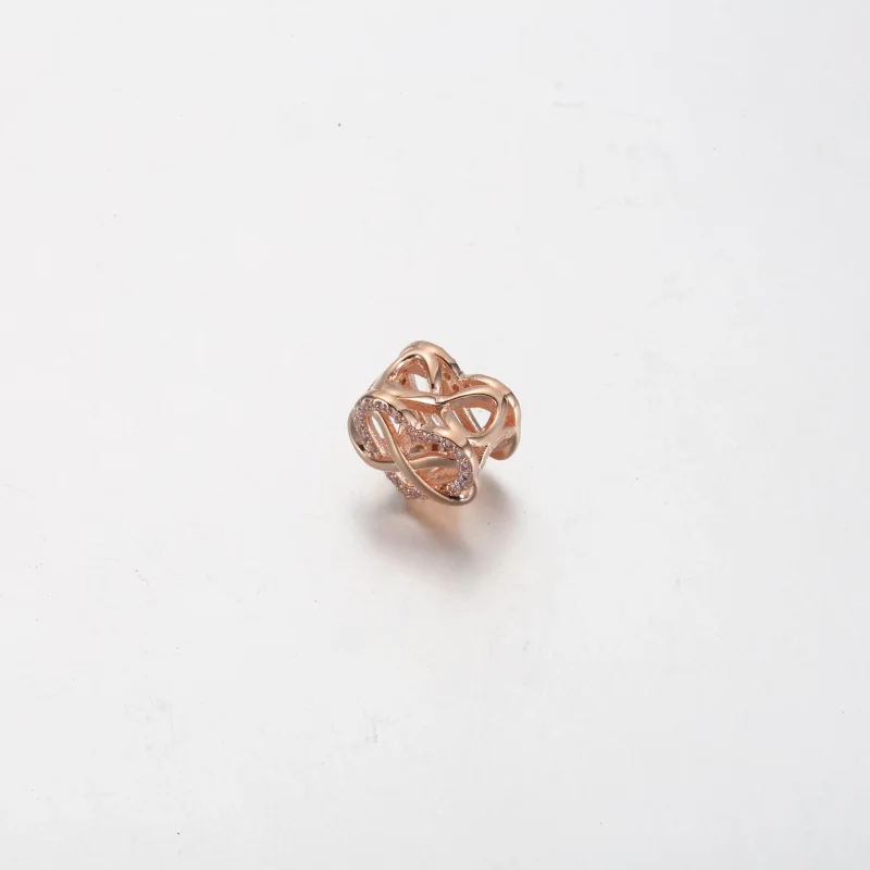 (bilde for) Pandora Funklende For Alltid Rosa Hjerte Charm - 782246C01 - Vis 2