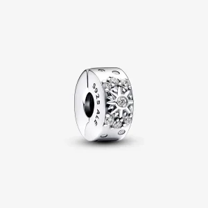 (bilde for) Pandora Funklende Sol og Halvmåne Klemmecharm - 792841C01