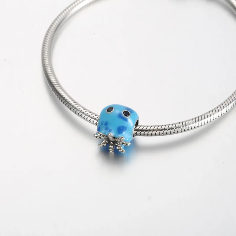 (bilde for) Pandora Havbobler og Bølger Blekksprut Charm - 791698C01 - Vis 5