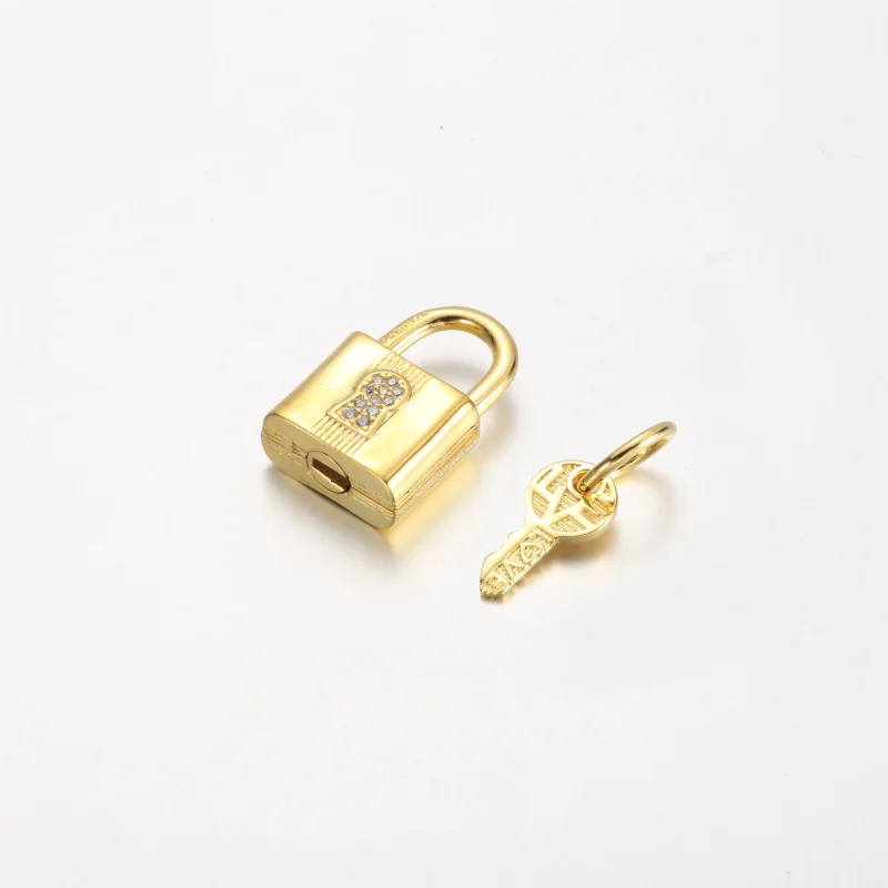 (bilde for) Pandora Hengelås og Nøkkel Hengende Charm - 760088C01 - Vis 2