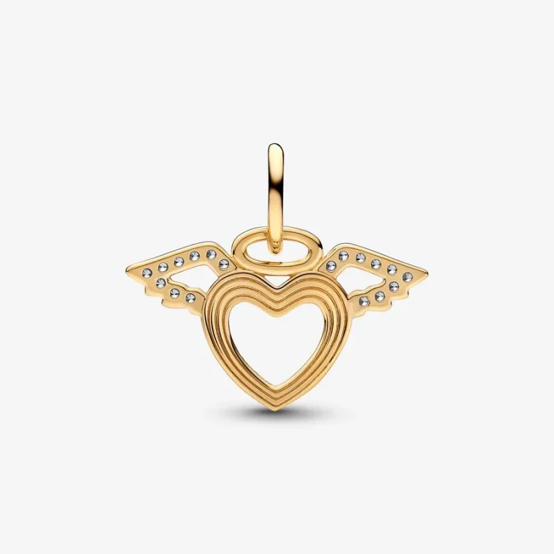 (bilde for) Pandora Hjerte og Englevinger Hengende Charm - 752362C01 - Vis 5