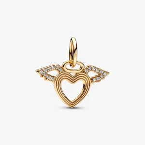 (bilde for) Pandora Hjerte og Englevinger Hengende Charm - 752362C01