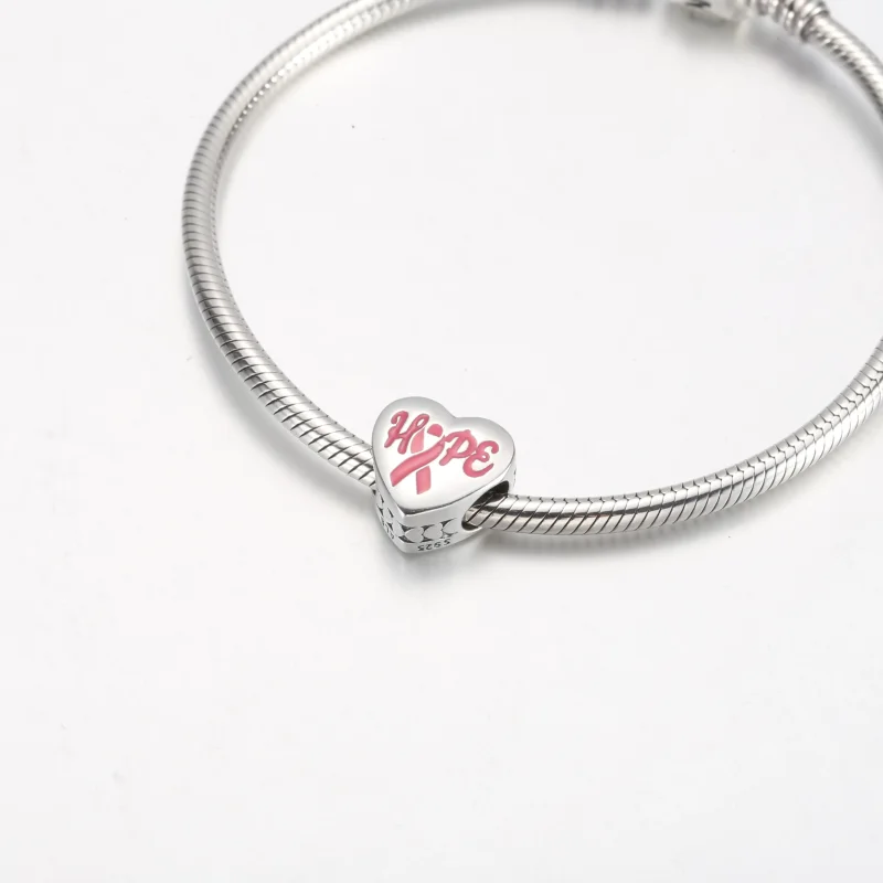 (bilde for) Pandora Hope Pink Ribbon Charm - ENG792015_28 - Vis 5