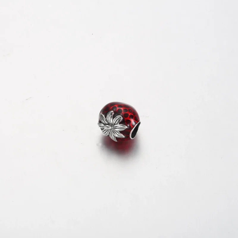 (bilde for) Pandora Jordbærfrukt Charm - 791681C01 - Vis 4