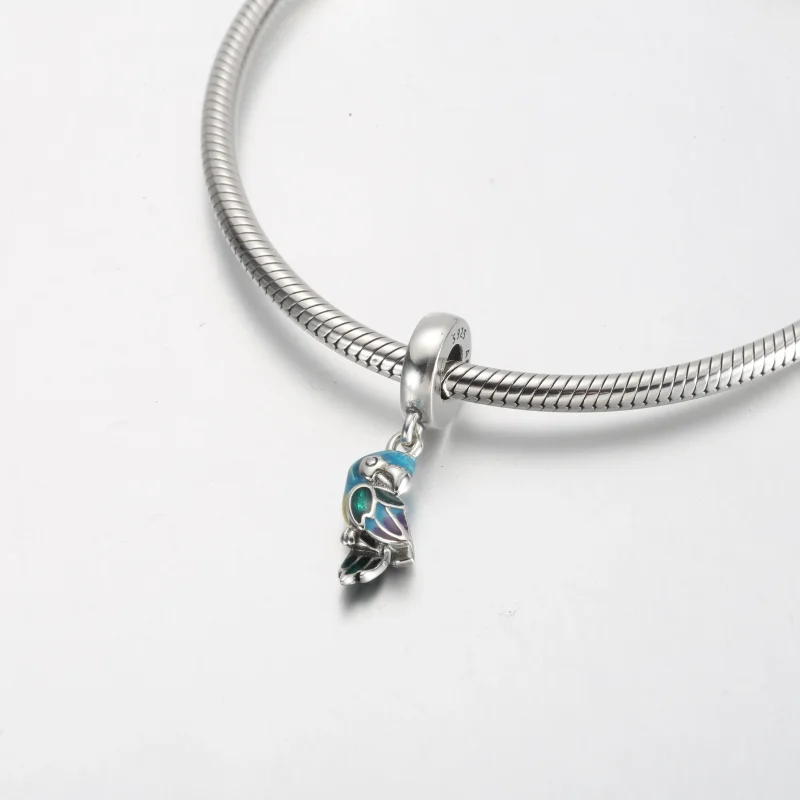 (bilde for) Pandora Jungelparadis Papegøye Hengende Charm - 791679C01 - Vis 4