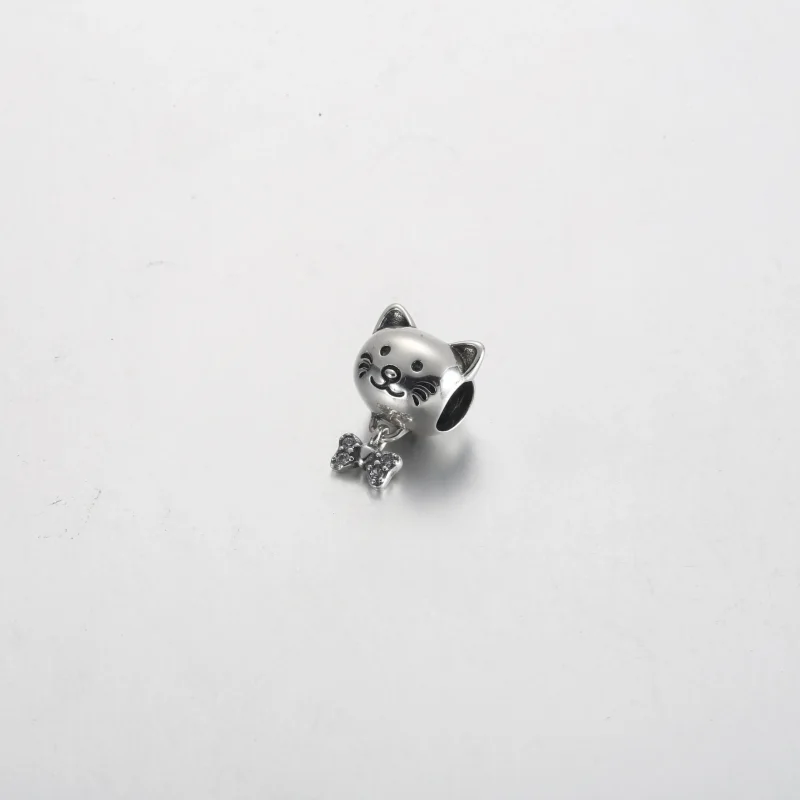 (bilde for) Pandora Katt og Sløyfe Charm - 792255C01 - Vis 2