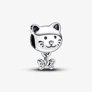 (bilde for) Pandora Katt og Sløyfe Charm - 792255C01