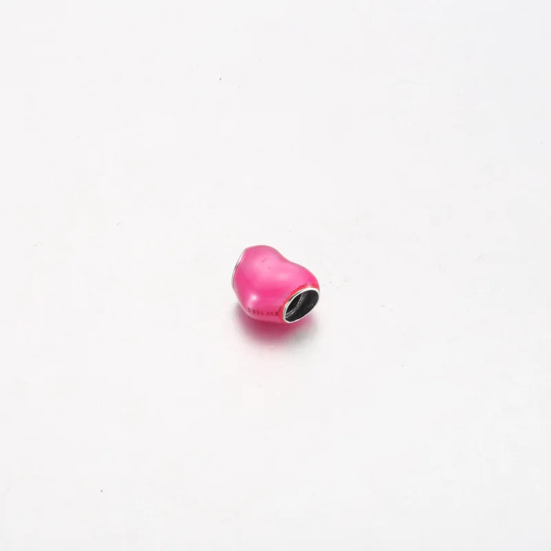 (bilde for) Pandora Metallisk Rosa Hjerte Charm - 799291C03 - Vis 3