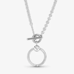 (bilde for) Pandora Moments O Pendant T-bar Halskjede - 391157C00