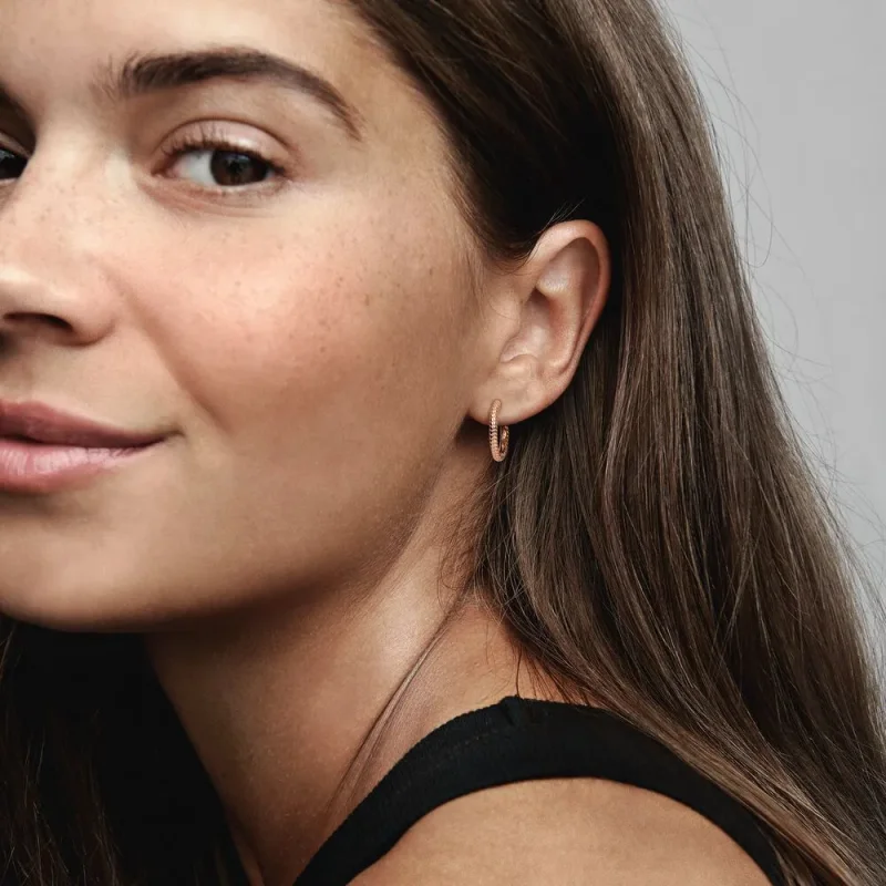 (bilde for) Pandora Moments Små Charm Øreringer - 282728C00 - Vis 2