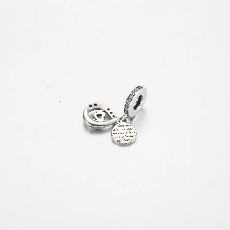 (bilde for) Pandora Mor Evighet Pavé Dobbel Hengende Charm - 791468C01 - Vis 3