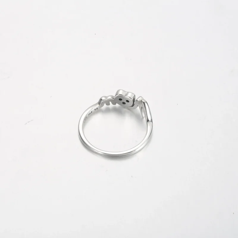 (bilde for) Pandora Mor Pavé Hjerte Ring - 191149C01 - Vis 4
