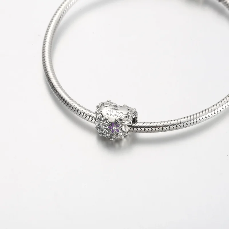 (bilde for) Pandora Mor Tusenfryd Hjerte Charm - 791155C01 - Vis 5