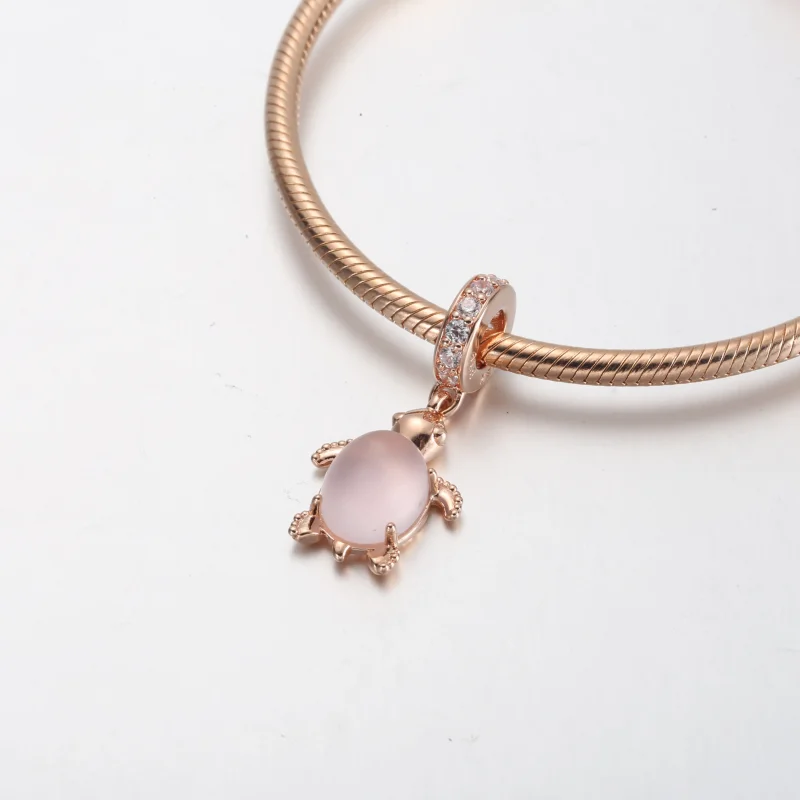 (bilde for) Pandora Muranoglass Rosa Havskilpadde Hengende charm - 788939C01 - Vis 4