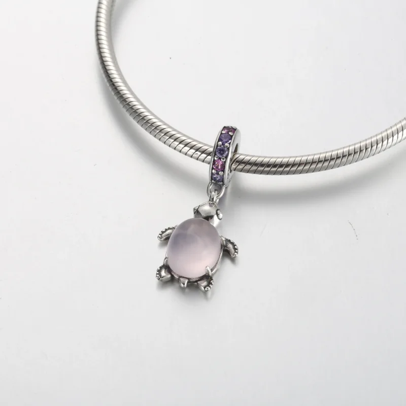 (bilde for) Pandora Muranoglass Rosa Havskilpadde Hengende charm - 798939C02 - Vis 4