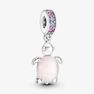 (bilde for) Pandora Muranoglass Rosa Havskilpadde Hengende charm - 798939C02