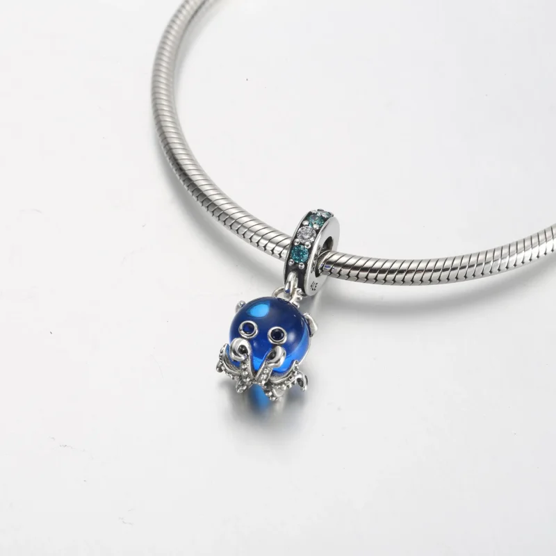 (bilde for) Pandora Muranoglass Søt Blekksprut Hengende Charm - 791694C01 - Vis 5