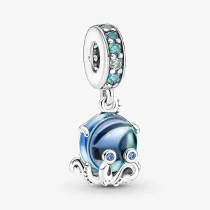 (bilde for) Pandora Muranoglass Søt Blekksprut Hengende Charm - 791694C01