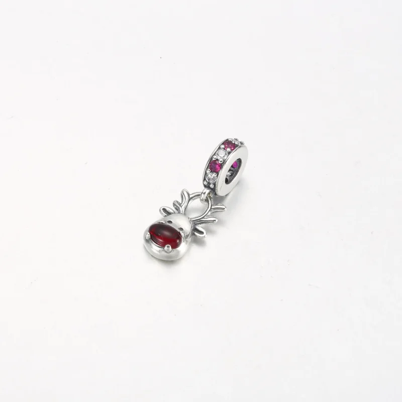(bilde for) Pandora Rødneset Reinsdyr Murano Hengende Charm - 792330C01 - Vis 2