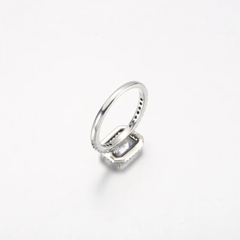(bilde for) Pandora Rektangulær Funklende Sirkel Ring - 192391C01 - Vis 5