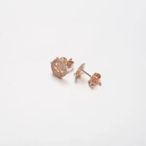 (bilde for) PANDORA Rose gull Glitrende ror og anker øredobber - PD-3739