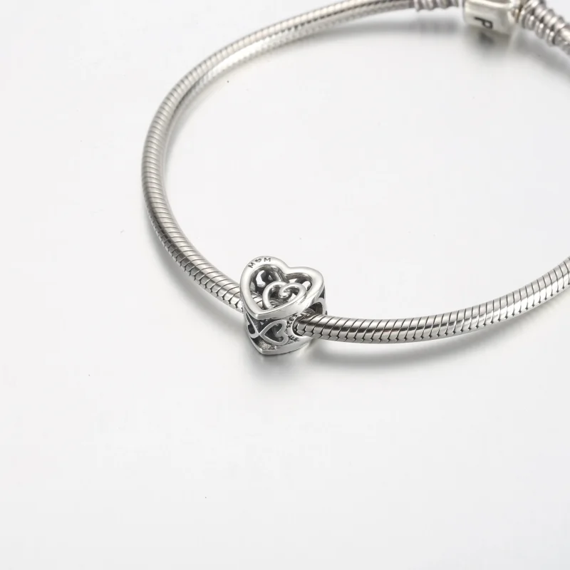 (bilde for) Pandora Sammenflettede Evige Hjerter Charm - 790800C00 - Vis 5
