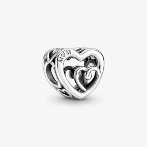 (bilde for) Pandora Sammenflettede Evige Hjerter Charm - 790800C00