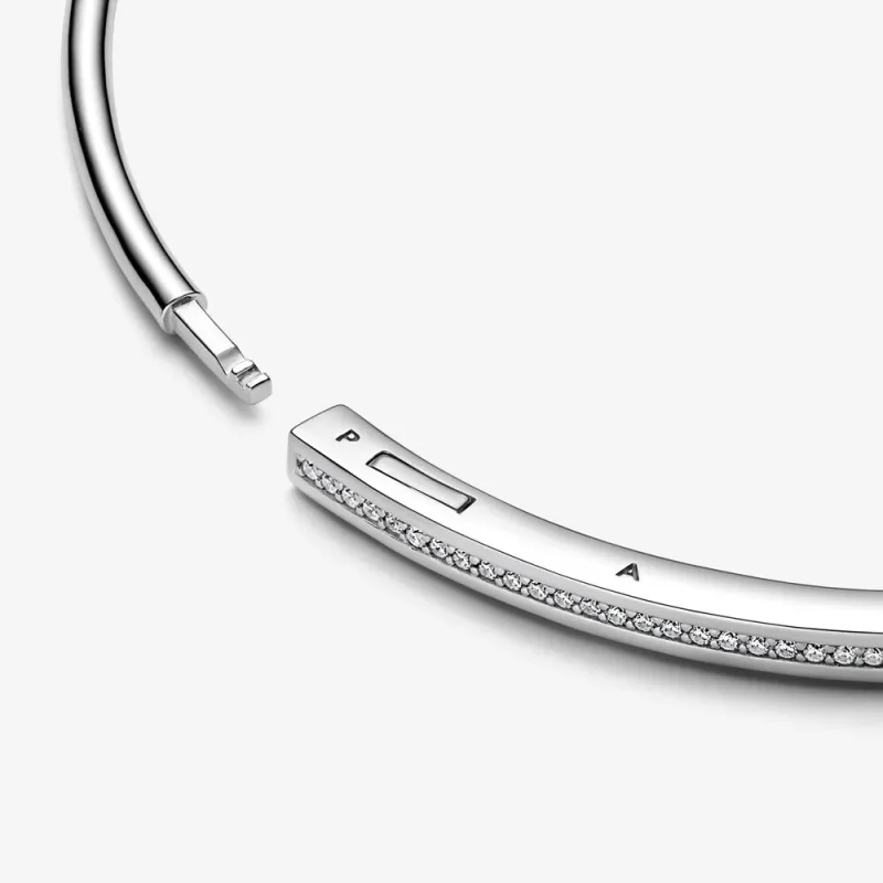 (bilde for) Pandora Signature I-D Pavé Bangle - 592313C01 - Vis 8