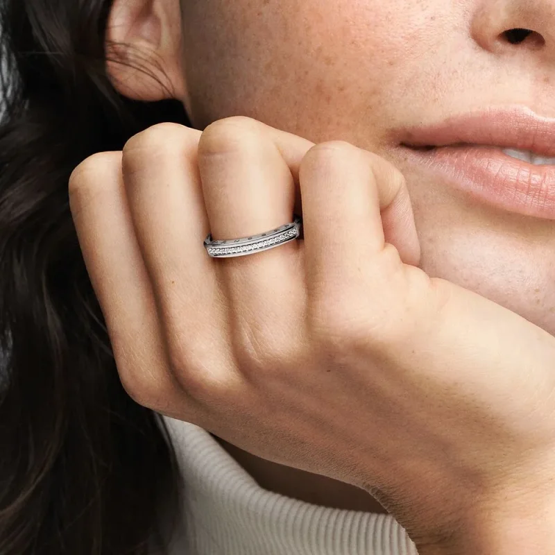 (bilde for) Pandora Signature I-D Ring - 192283C01 - Vis 6