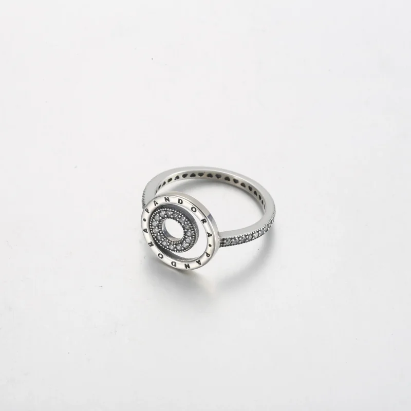 (bilde for) Pandora Signature Logo Sirkler Pavé Ring - 192316C01 - Vis 3