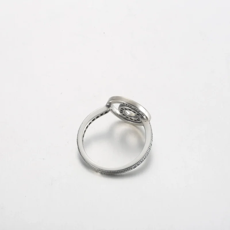 (bilde for) Pandora Signature Logo Sirkler Pavé Ring - 192316C01 - Vis 4