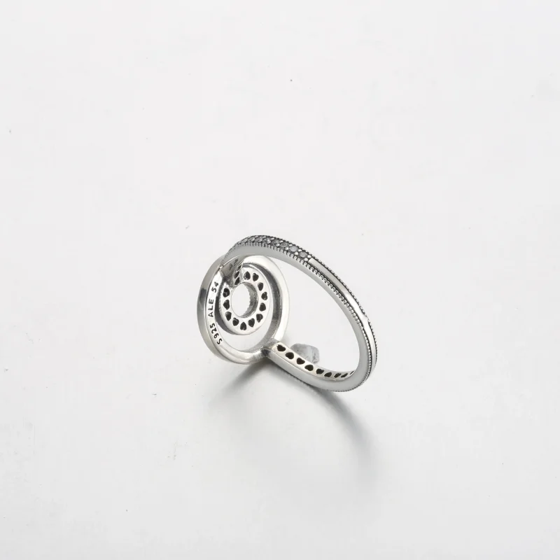 (bilde for) Pandora Signature Logo Sirkler Pavé Ring - 192316C01 - Vis 5