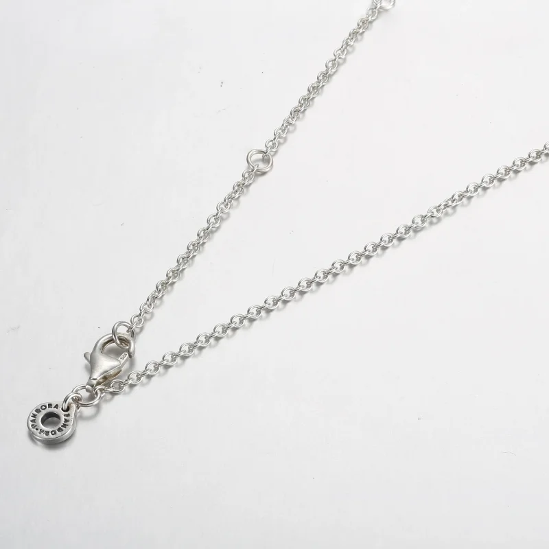 (bilde for) Pandora Signature Pavé og Sølvkuler Anheng og Halskjede - 392308C01 - Vis 4