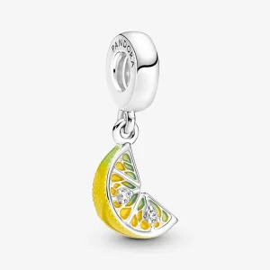 (bilde for) Pandora Sitronskive Funklende Frukt Hengende Charm - 791696C01