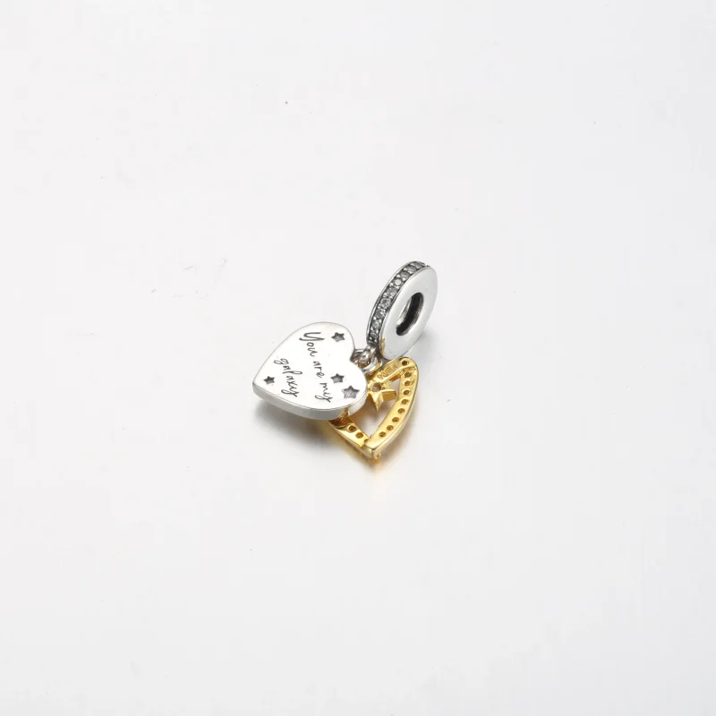 (bilde for) Pandora Stjerneskudd Hjerter Dobbel Hengende Charm - 762203C01 - Vis 3