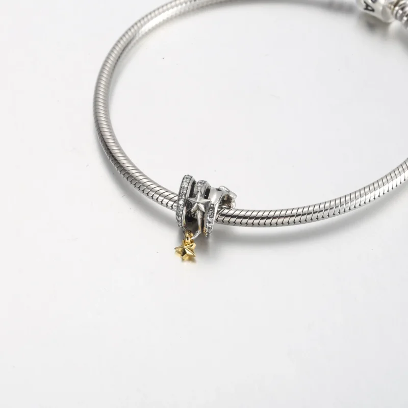 (bilde for) Pandora Stjerneskudd Spiral Charm - 762206C01 - Vis 5