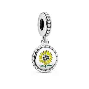 (bilde for) Pandora Sunflower Love For All Dingle sjarm - 792018C00_E030