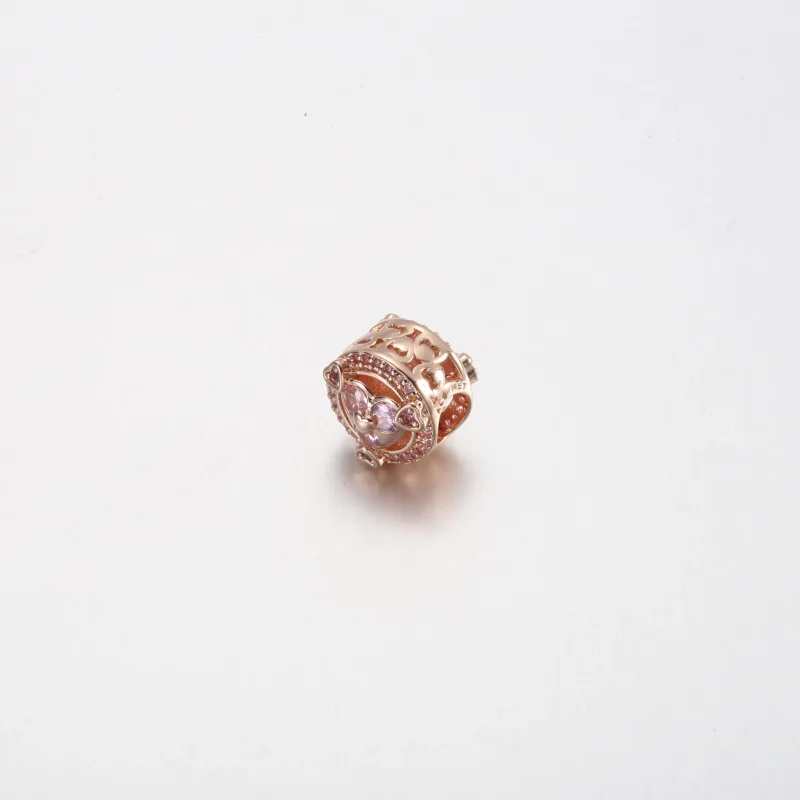 (bilde for) Pandora Vis din Kjærlighet Funklende Hjerter Knappecharm - 780796C02 - Vis 2