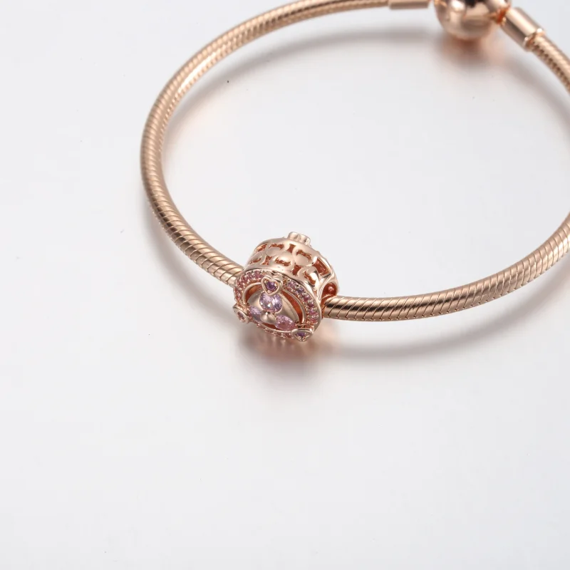 (bilde for) Pandora Vis din Kjærlighet Funklende Hjerter Knappecharm - 780796C02 - Vis 4